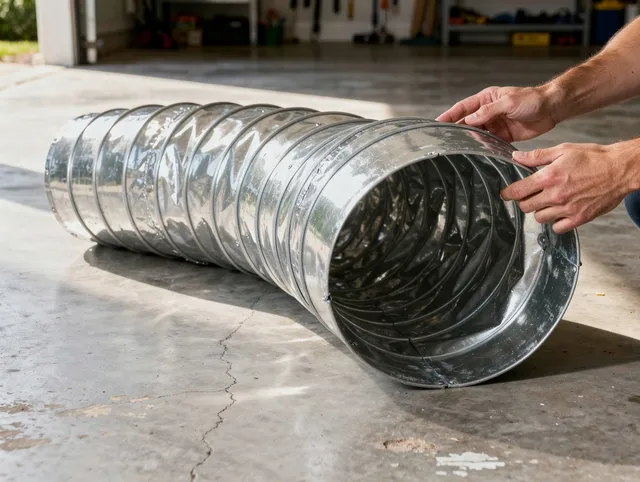 Calimesa Dryer Vent Cleaning specialist using advanced equipment for thorough duct cleaning in Calimesa
