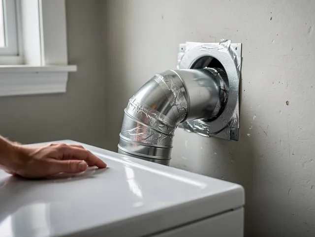 Calimesa Dryer Vent Cleaning expert performing professional dryer vent repair and installation in Calimesa